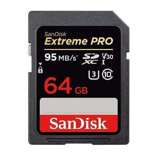 Sandisk SDXC 64GB Extreme Pro U3 UHS-I V30