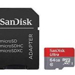 SanDisk – 64GB microSDXC Memory Card Ultra Class 10 UHS-I with microSD Adapter