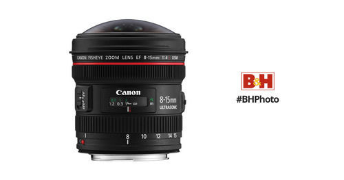 Lente Canon EF – 8-15mm f/4L Fisheye USM Fisheye Ultra-Wide Zoom + UV Filter